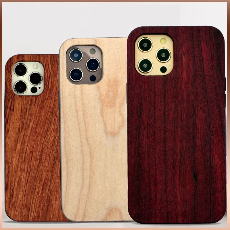 Wooden Phone Caser For iPhone 13 12 11 Pro Max Case 5 6 7 8 Plus XS X XR