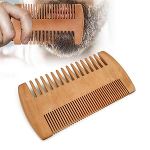 Peach Wood Hair Comb Men Beard Care