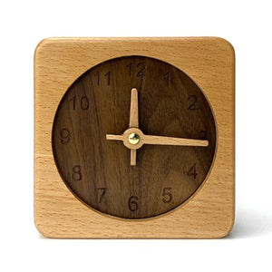 Natural Wood Square/Round Clock Creative Simple Design